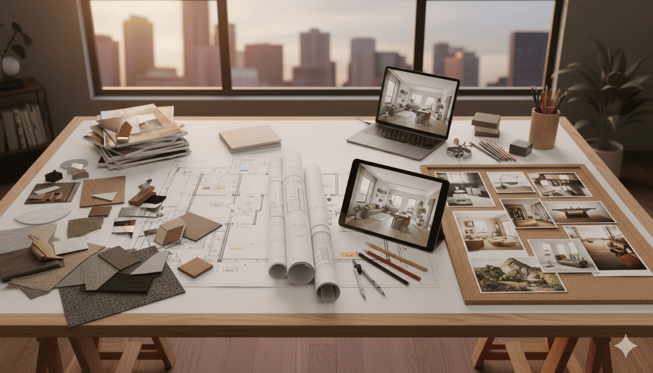 Interior design process at Smalluadigital